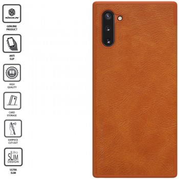 Odinis dėklas Nillkin qin serijos - rudas (GALAXY NOTE 10) Odinis dėklas Nillkin qin serijos - rudas (GALAXY NOTE 10)
